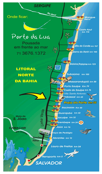 Mapa da Bahia